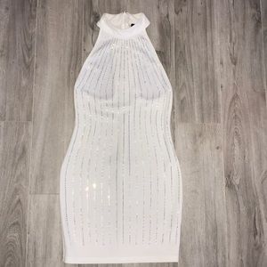 White bedazzled dress
